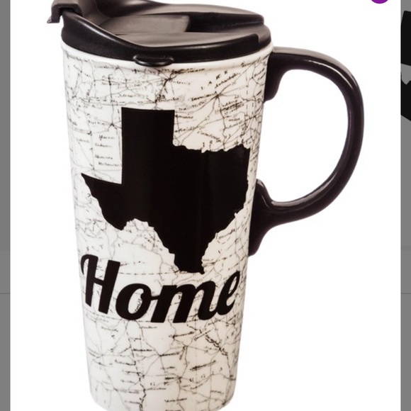Cypress Home- Texas map "Home" ceramic travel mug and matching gift box 17oz NEW - Picture 4 of 5